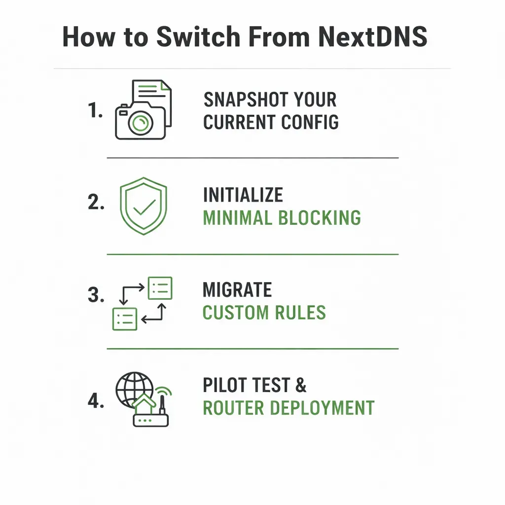 how to switch from nextdns
