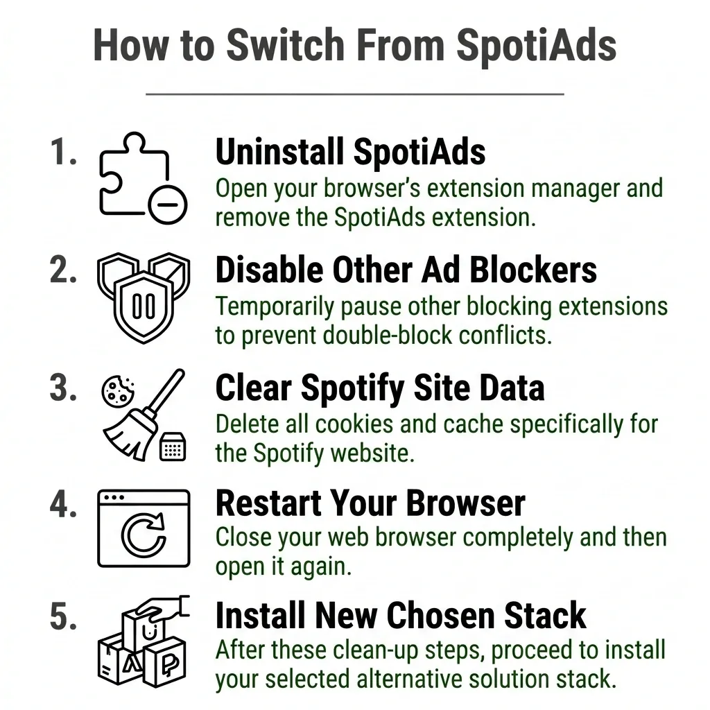 how to switch from spotiads