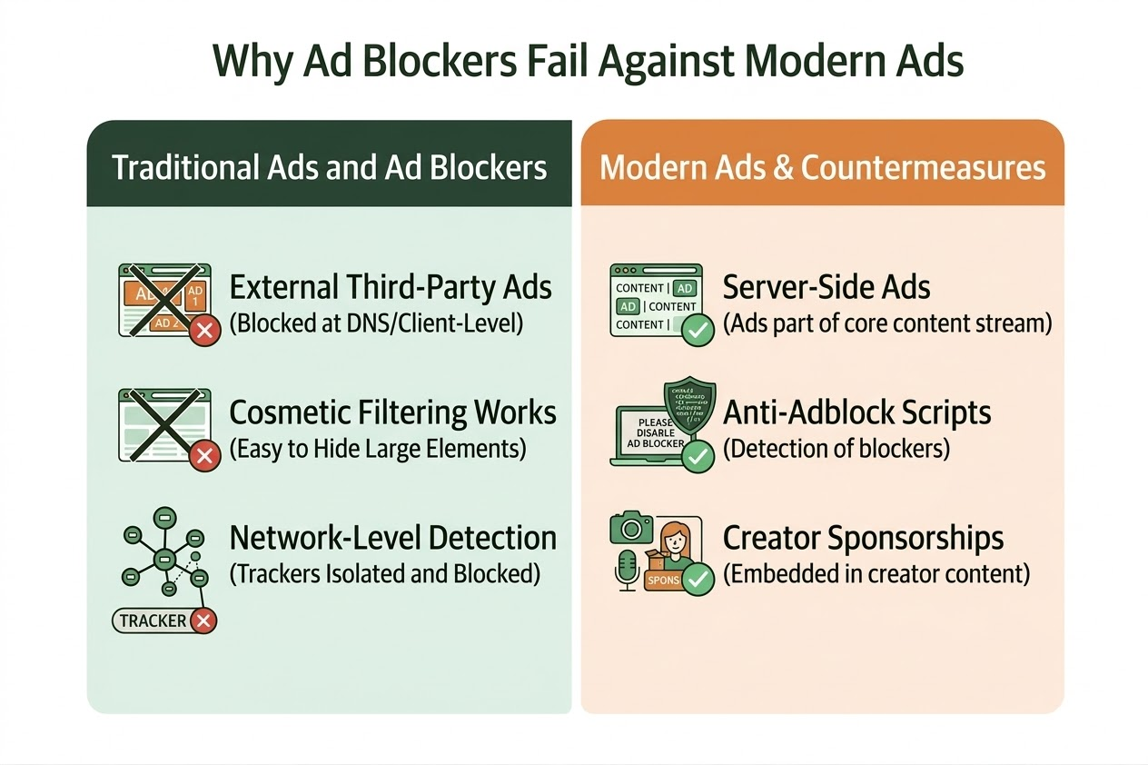 why ad blockers fail against modern ads