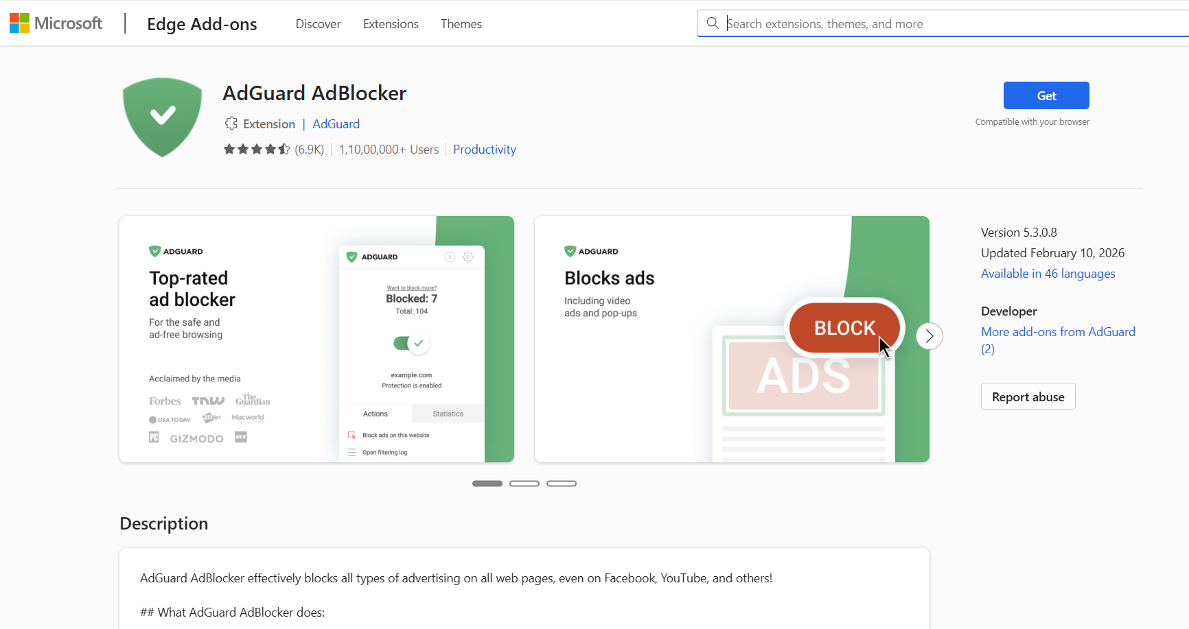 adguard ad blocker for edge
