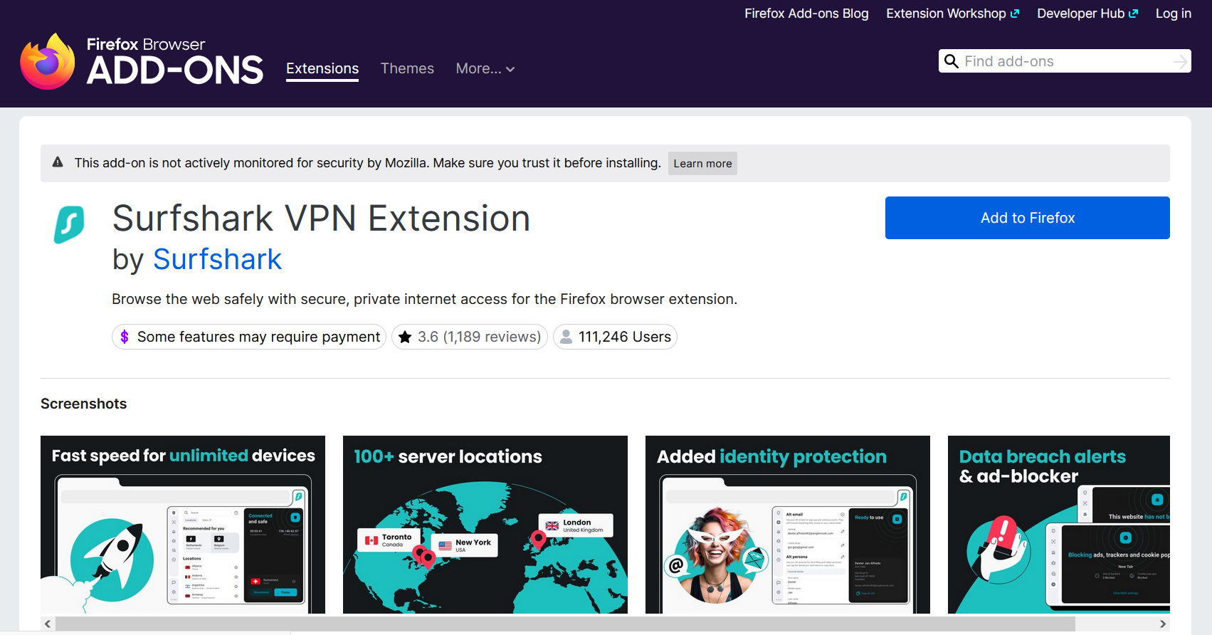 surfshark cleanweb extension on firefox