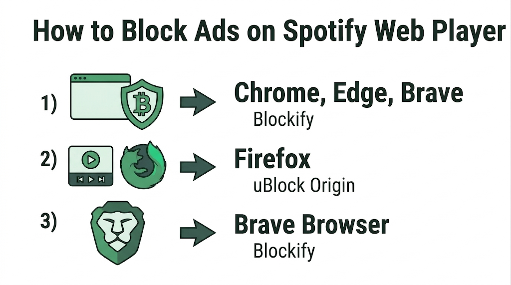 how to block ads on spotify web player