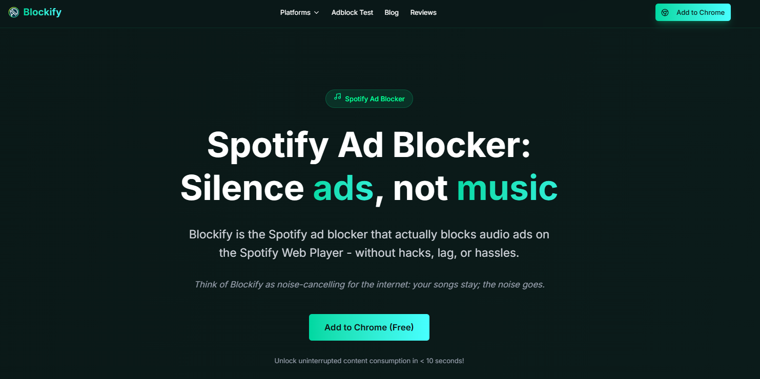 blockify ad blocker for spotify