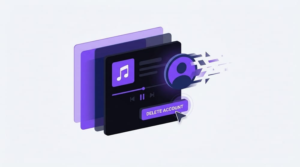 how to delete spotify account