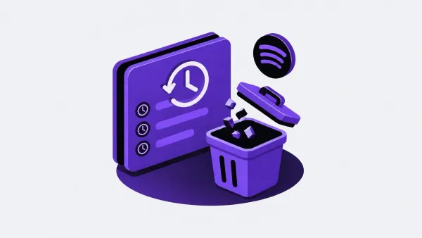 how to clear spotify history